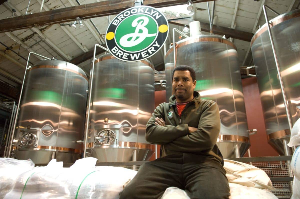 Brewmaster Garrett Oliver at Brooklyn Brewery.