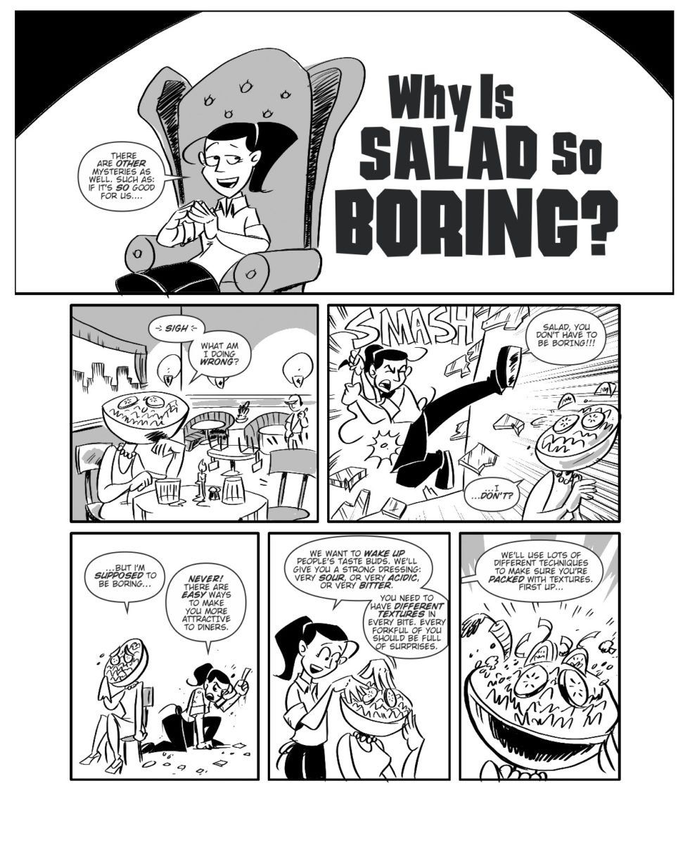 A page of Dirt Candy Cookbook