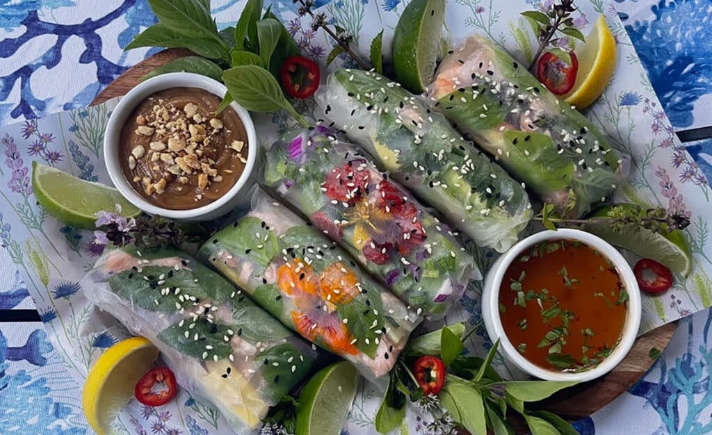 MOWI atlantic salmon spring rolls