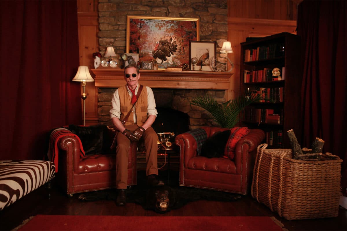 Michael Bacon portraying Rex Frasier in an Oscar Meyer advertisement setting.