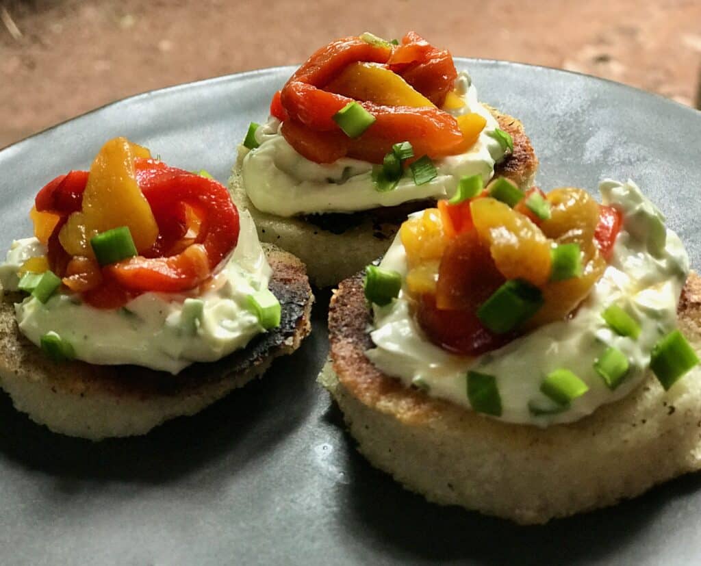 Sipotohayi with Cream Cheese and Roasted Sweet Peppers