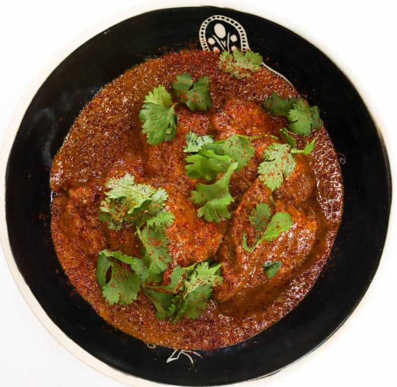Vindaloo with cilantro garnish