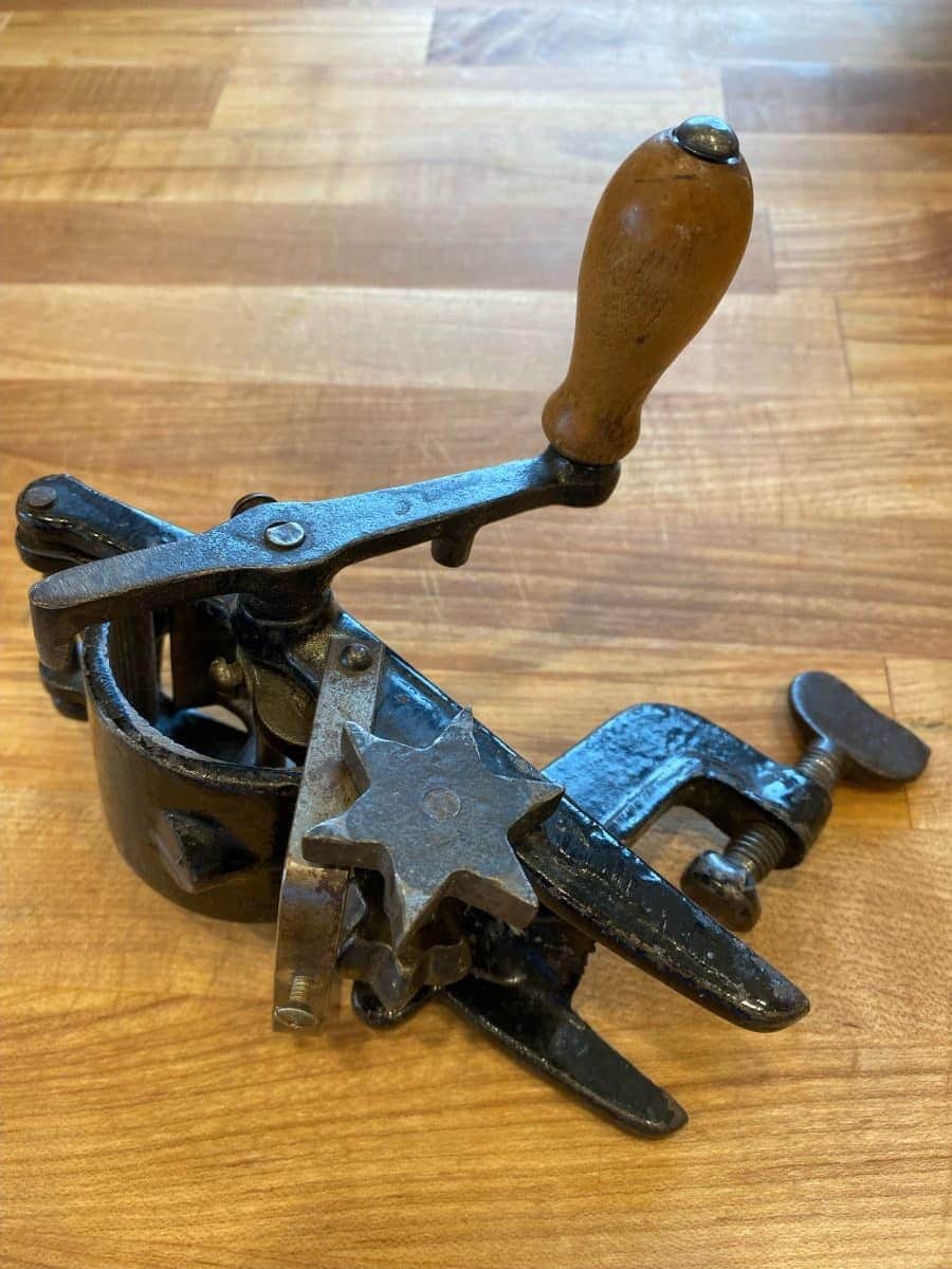 Antique cavatelli pasta maker